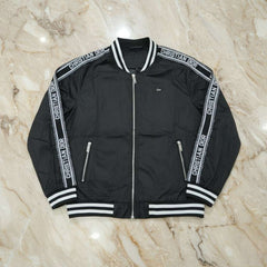 Christian Dior Logo Tape Bomber Jacket - Black