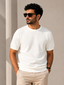 Essential Knit Tee – Ivory White