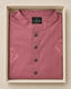 Dusty Rose Embroidered Panjabi – Floral Sleeve Detail