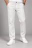 Men's White Remi Cotton Pant – Regular Fit Casual Trousers