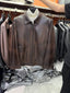 Premium Quality PU Leather Jacket for Men – Classic Brown Leather Jacket