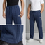 Men's Premium Waffle Knit Pintuck Trousers – Slate Blue