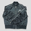 Alo-Inspired Korean Style Zipper Bomber Jacket - Tech Black