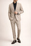 Beige Formal Blazer & Trouser Set