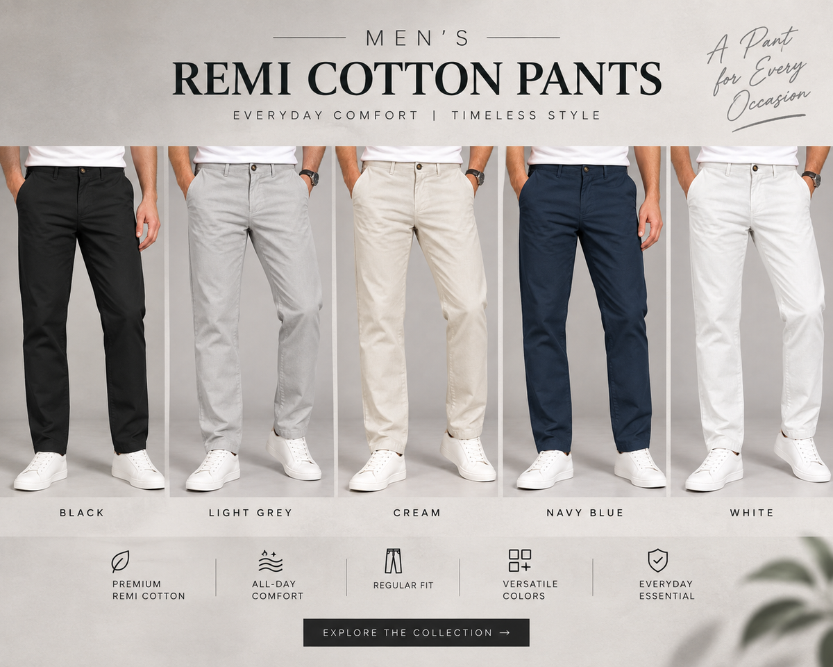 Remi Cotton Pants Collection