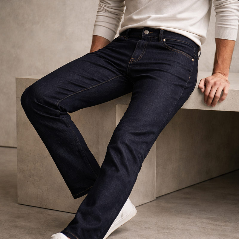 Imported high-quality premium designer denim pants from Universes – top-notch craftsmanship and modern style.