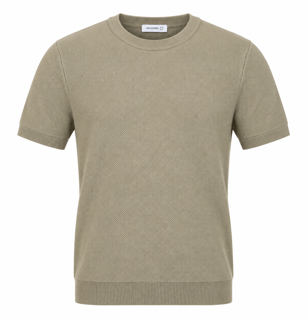 Essential Knit Tee – Taupe