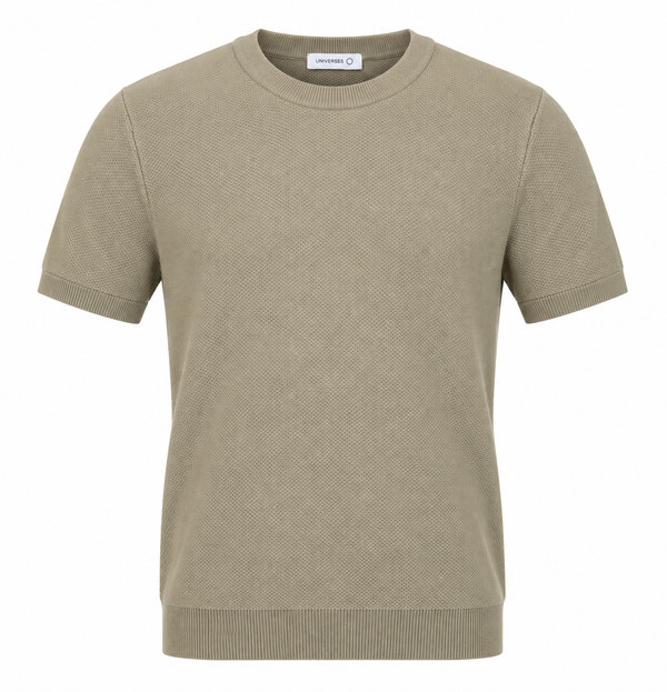 Essential Knit Tee – Taupe