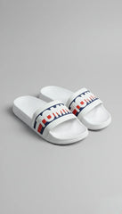 Tommy Hilfiger Men's Iconic Logo Pool Slides | Casual Summer Sandals