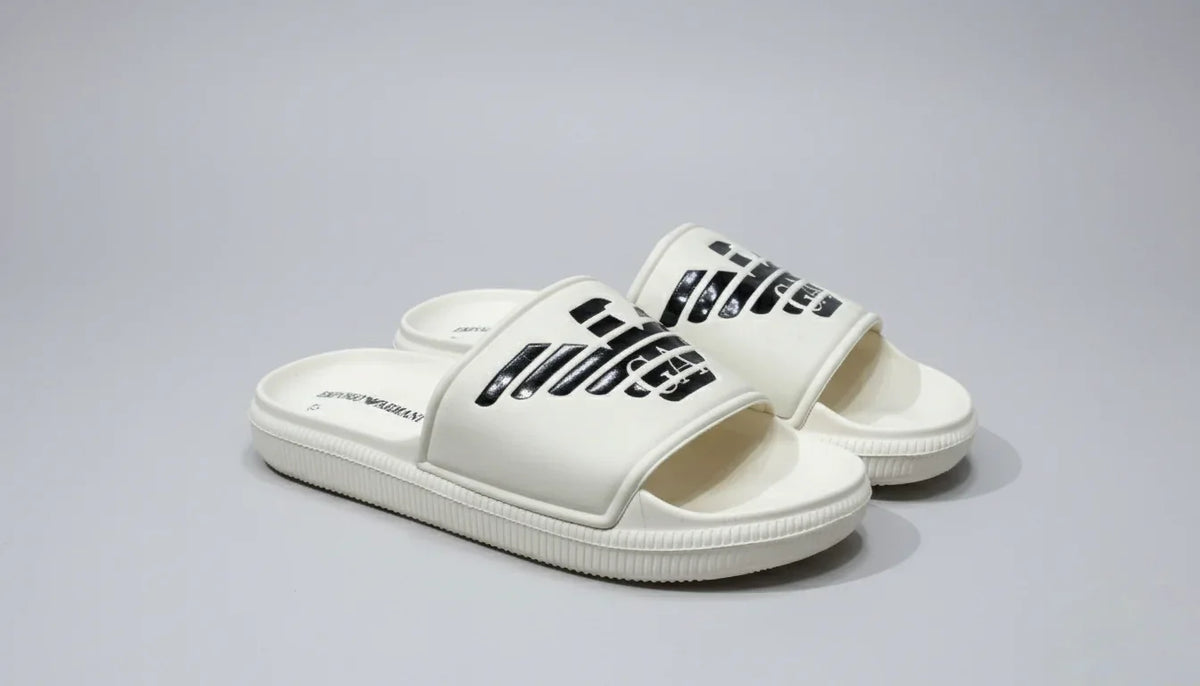 Armani Exchange A|X Iconic Logo Pool Slides | Men's Casual Summer Sandals