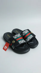 Luxury GG Web-Stripe Slides | Designer Inspired Comfort Sandals