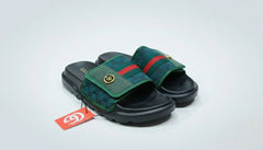 Luxury GG Web-Stripe Slides | Designer Inspired Comfort Sandals