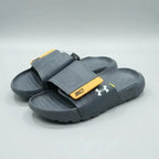 Gray slides with yellow accents on a light gray background