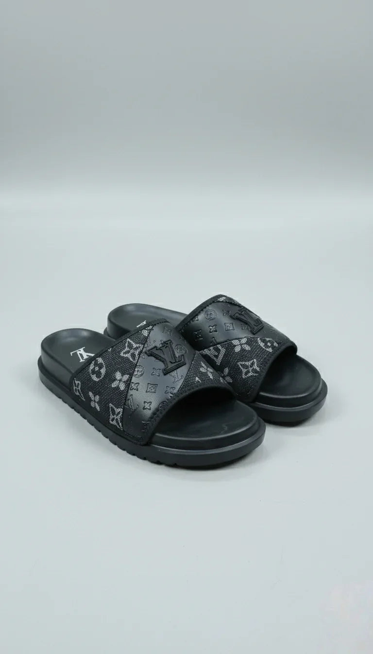 Luxury Monogram Slides | Men's Fashion Statement Sandals