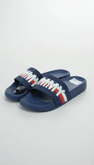 Tommy Hilfiger Men's Iconic Logo Pool Slides | Casual Summer Sandals