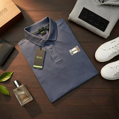 Premium Stretch Cotton Polo Shirt | Heavyweight Smart-Casual Polo