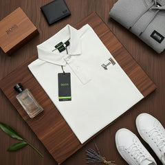 Premium Stretch Cotton Polo Shirt | Heavyweight Smart-Casual Polo