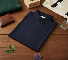 Lacoste Men's Tone-on-Tone Croc Logo Polo | Premium Stretch Pique