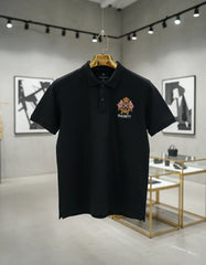 Hackett London Men's Crest Logo Polo Shirt | Stretch Cotton Pique Polo