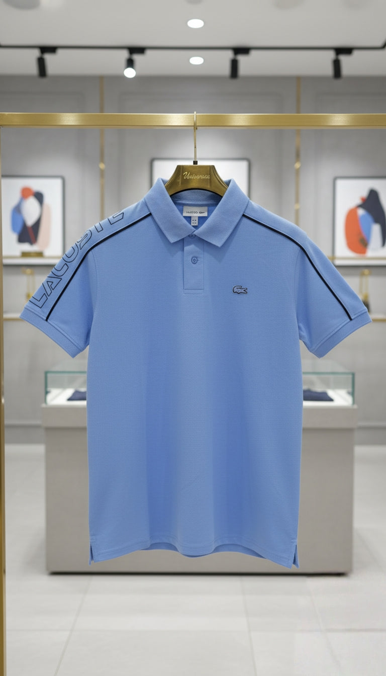 Lacoste Men's Sport Shoulder Logo Polo | Stretch Cotton Pique