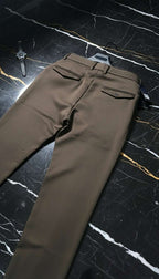 Men's DG & Burberry Logo Belt Formal pants| Designer Dress Pants