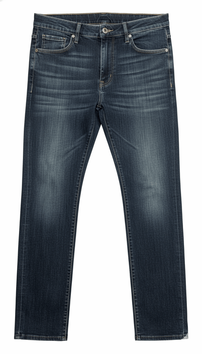 Dolce & Gabbana Men's Logo Patch Denim Jeans | Slim-Fit Vintage Wash