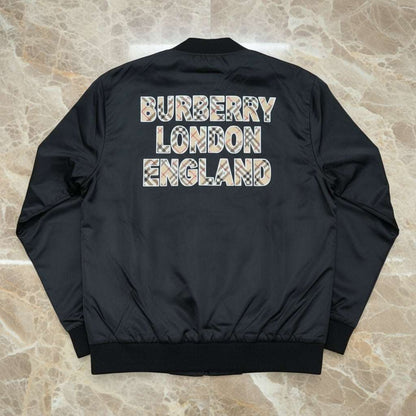Logo & Check-Trim Technical Bomber Jacket