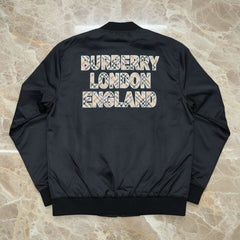 Logo & Check-Trim Technical Bomber Jacket