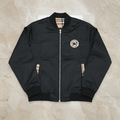 Logo & Check-Trim Technical Bomber Jacket