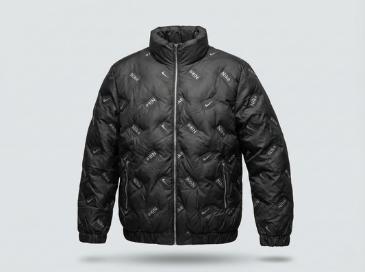 Nike All-Over Logo Print Puffer Jacket