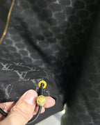 Louis Vuitton Tonal Monogram Zip Jacket - Black & Gold