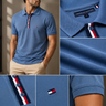 Tommy Hilfiger Blue Textured Polo Shirt