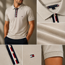 Tommy Hilfiger Beige Textured Polo Shirt