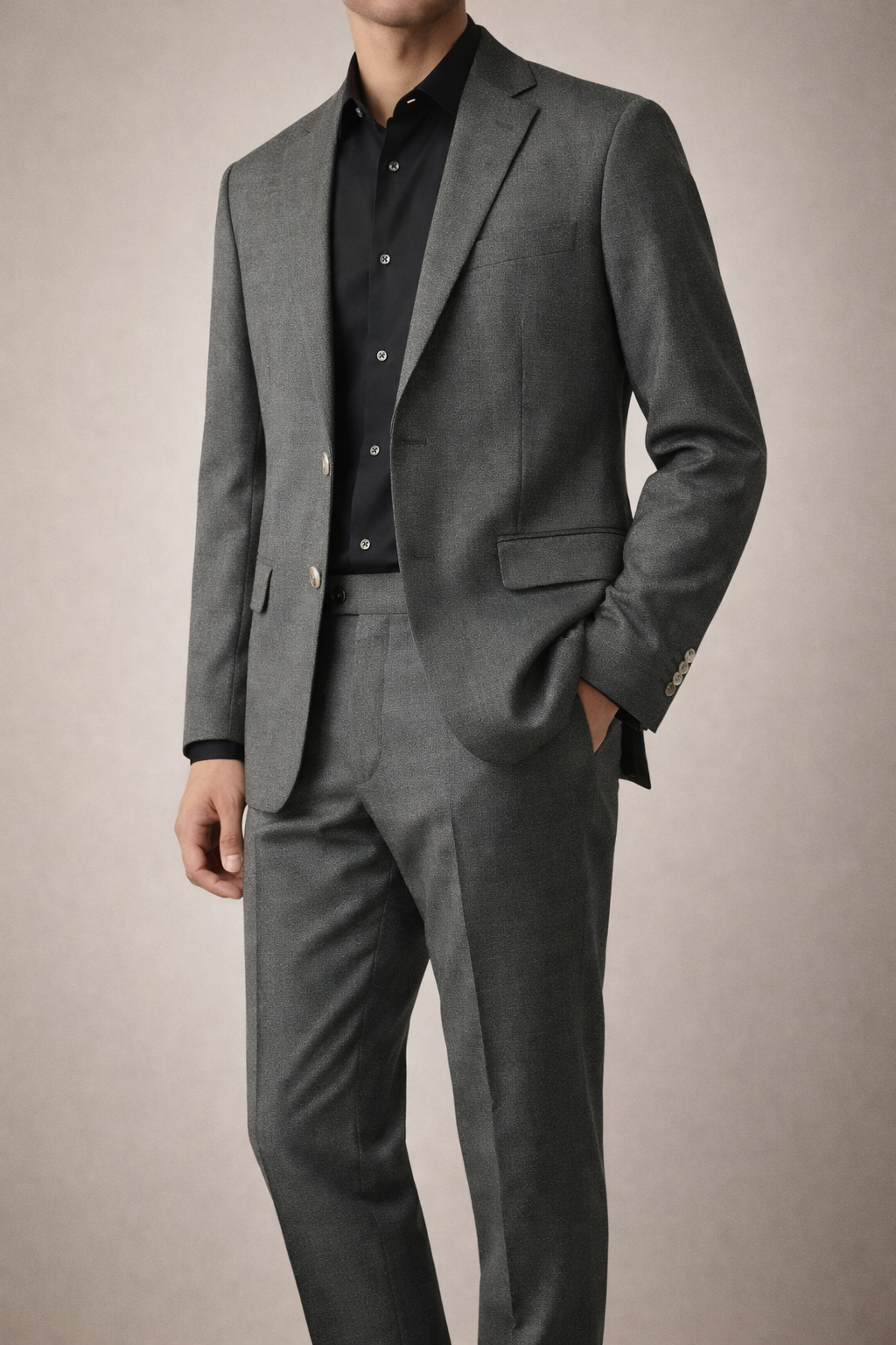 Charcoal Grey Formal Blazer & Trouser Set
