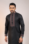 Black Embroidered Premium Panjabi