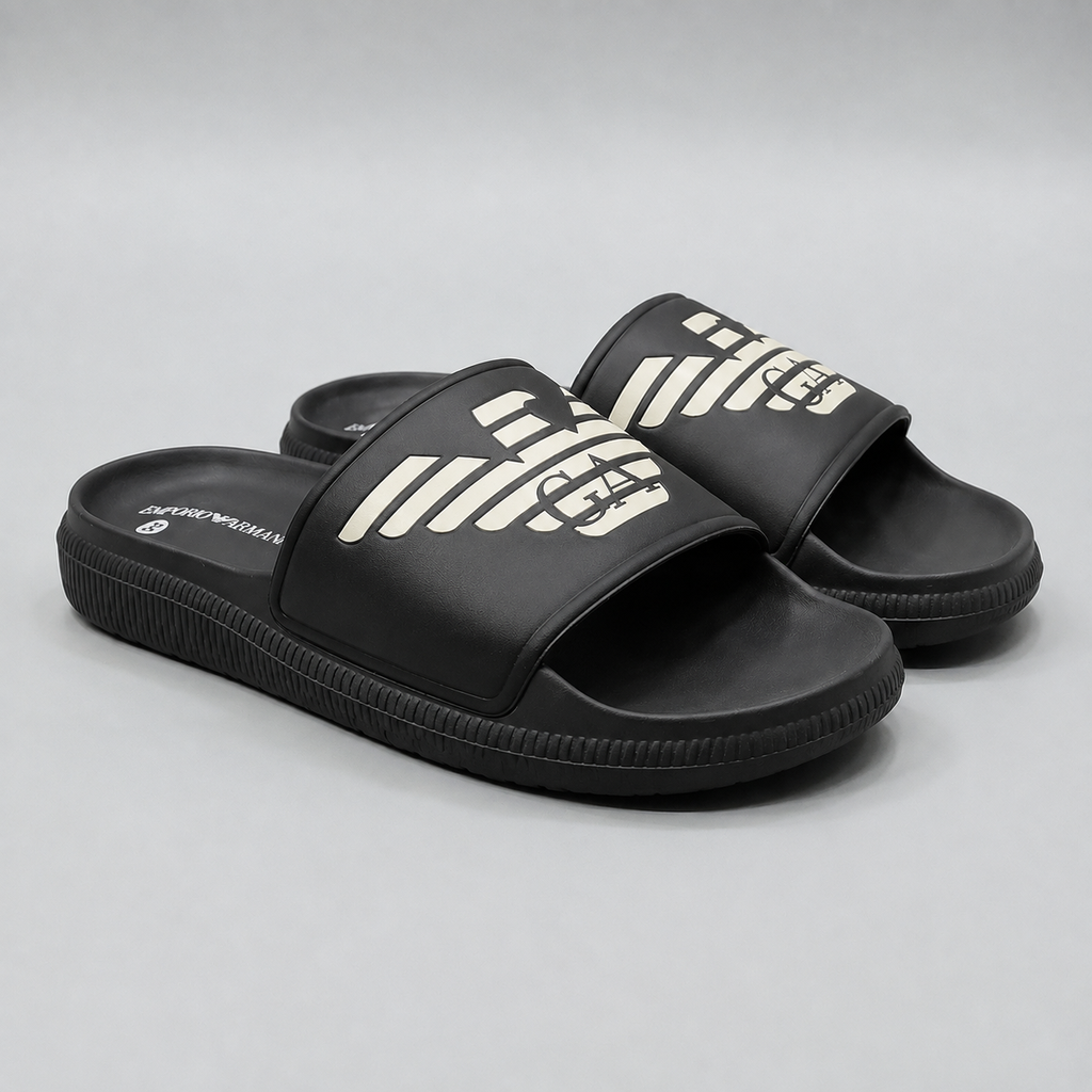 Armani Exchange Pool Slide — Iconic Logo Comfort