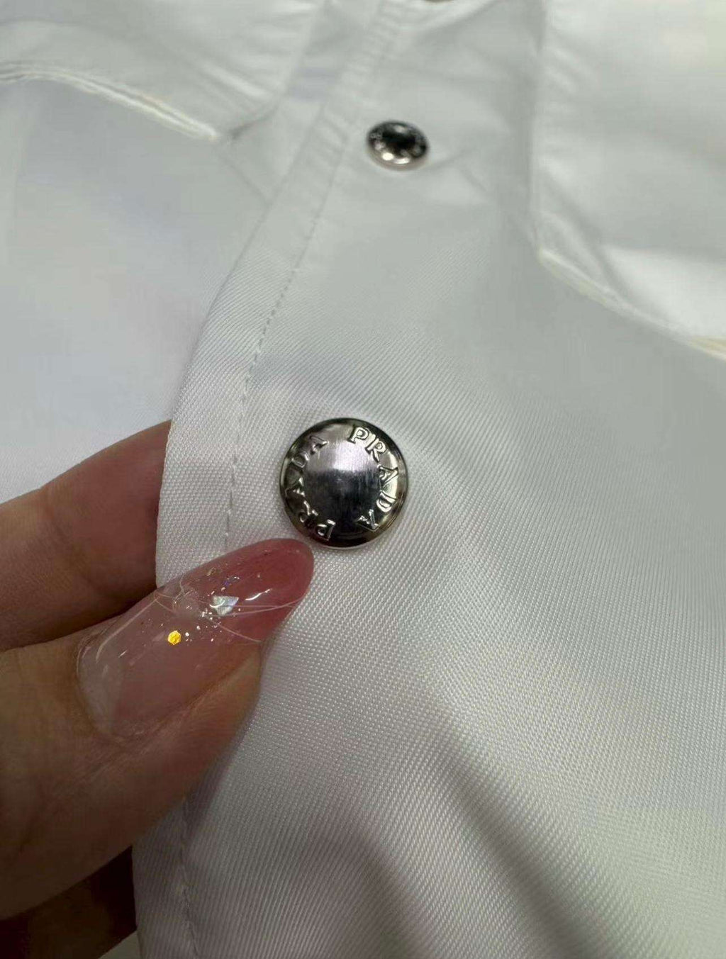 Prada Men's Triangle Logo Nylon Overshirt | Luxury Shirt Jacket