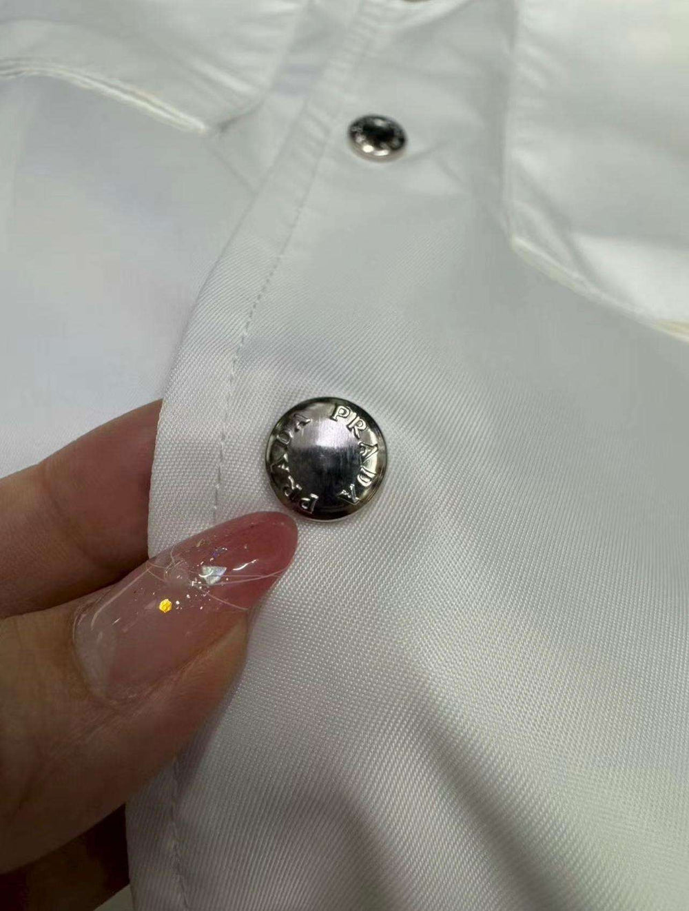 Prada Men's Triangle Logo Nylon Overshirt | Luxury Shirt Jacket