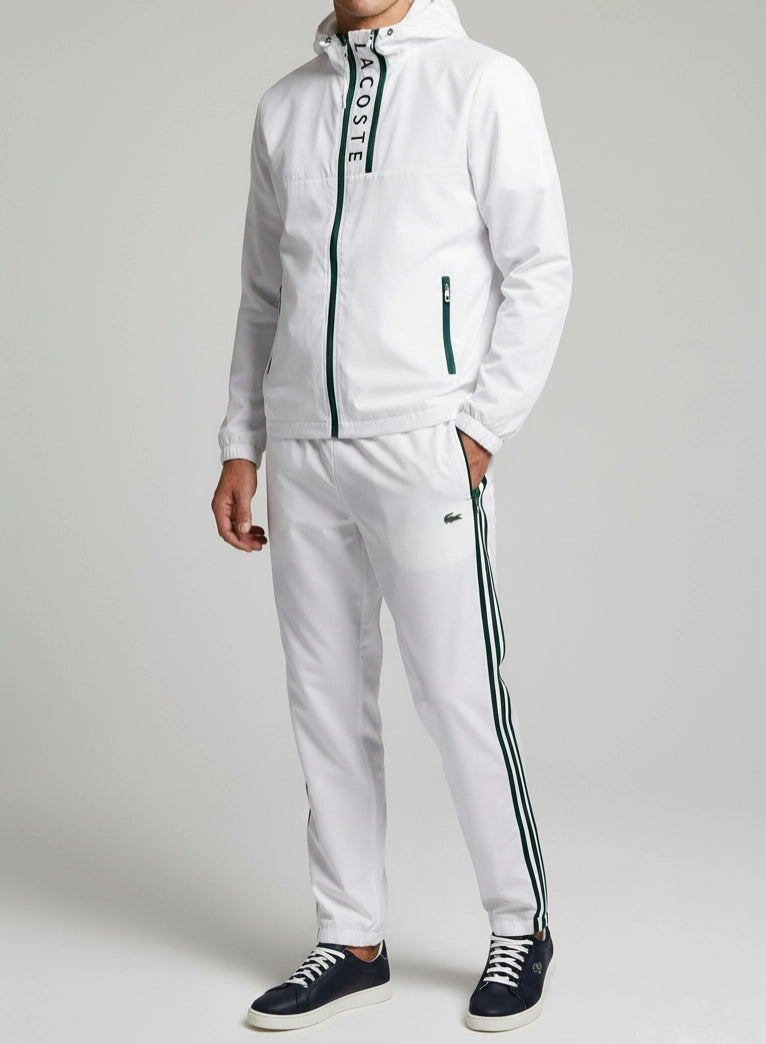 Premium Imported Lacoste Tech Tracksuit - Black & White Secondary image