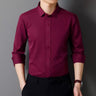China Premium Solid Formal Shirt – Burgundy