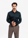 China Premium Solid Formal Shirt – Dark Teal