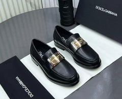 Dolce & Gabbana Men's Logo Plaque Leather tassel| Italian Designer Shoes