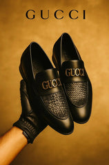 Gucci Men's Woven Leather tassel with Logo Hardware | Italian Designer Shoes