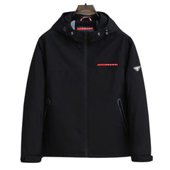 Prada Black Technical Hooded Jacket