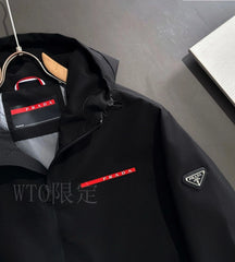 Prada Black Technical Hooded Jacket