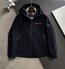 Prada Black Technical Hooded Jacket