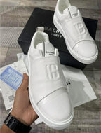 Balmain Monogram Slip-On Sneaker | 1:1 Grade | Pure White