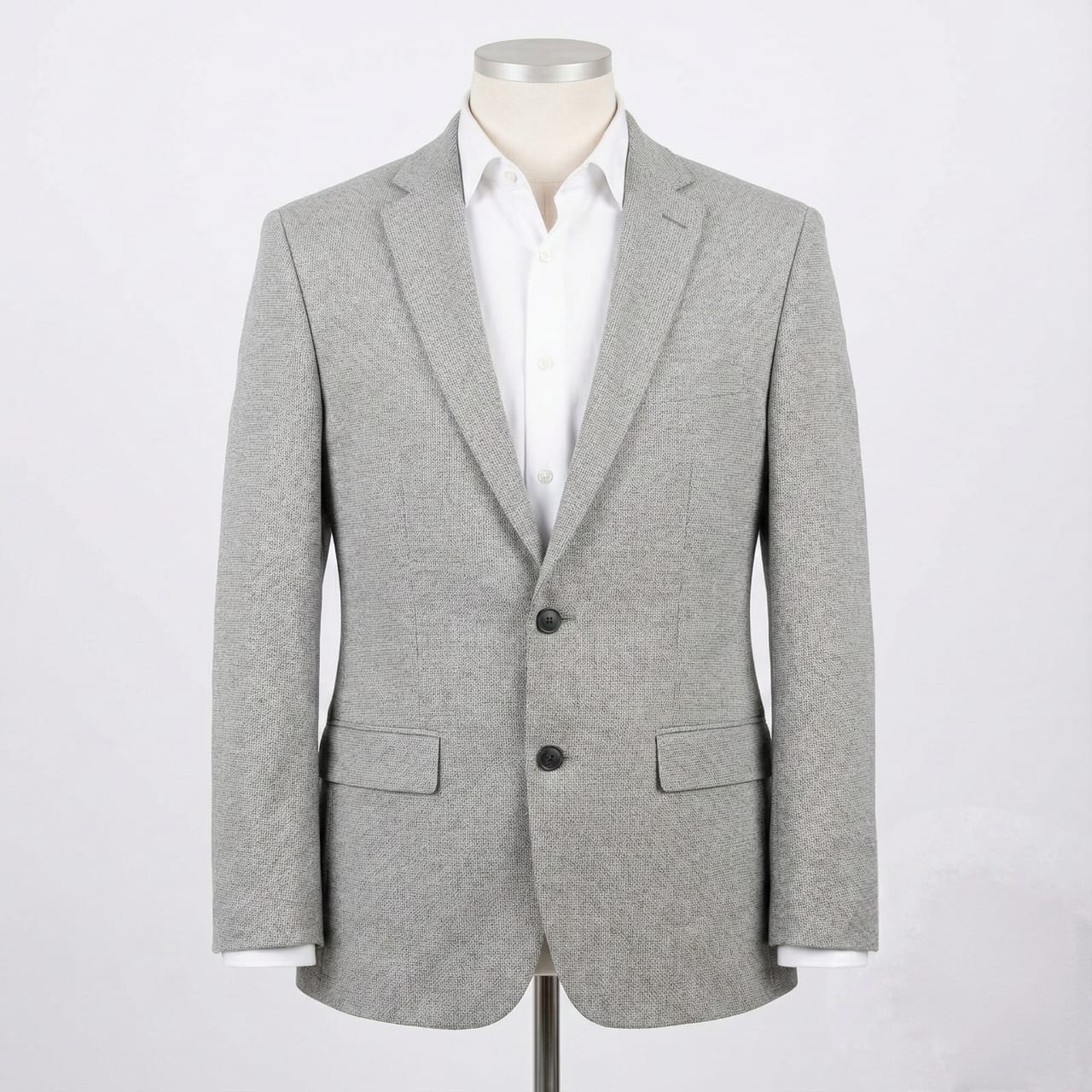 Ash Grey Tailored Blazer for Men Main image