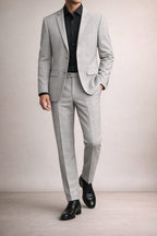 Premium Ash Grey Formal Blazer & Trouser Set