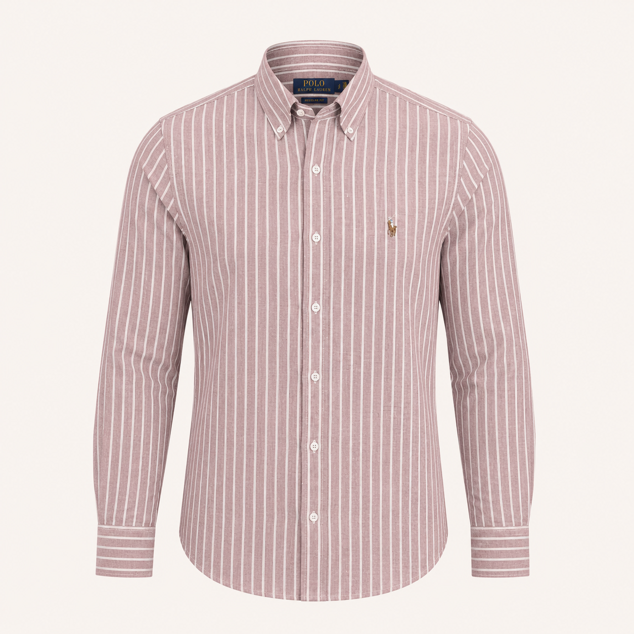 Premium Pink Striped Remi Cotton Slim Fit Shirt